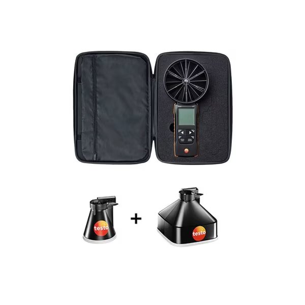 417 Kit 1 - Vane Anemometer With Measurement Funnels, Testo, Mfr#: 0563 1417